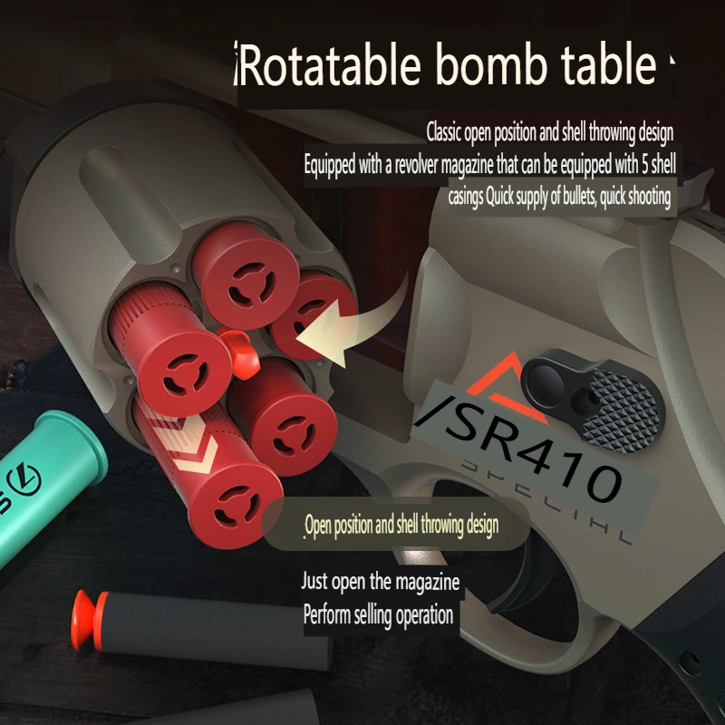 VP446 Toy gun shell throwing revolver ZP5 shotgun launch Science and education model toy gun