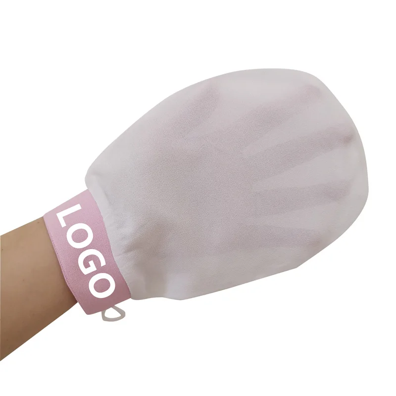 Custom LOGO Magic Peeling Glove Silk Double Sided Shower Bath Body Loofah Scrub Glove Korean Exfoliating Mitts
