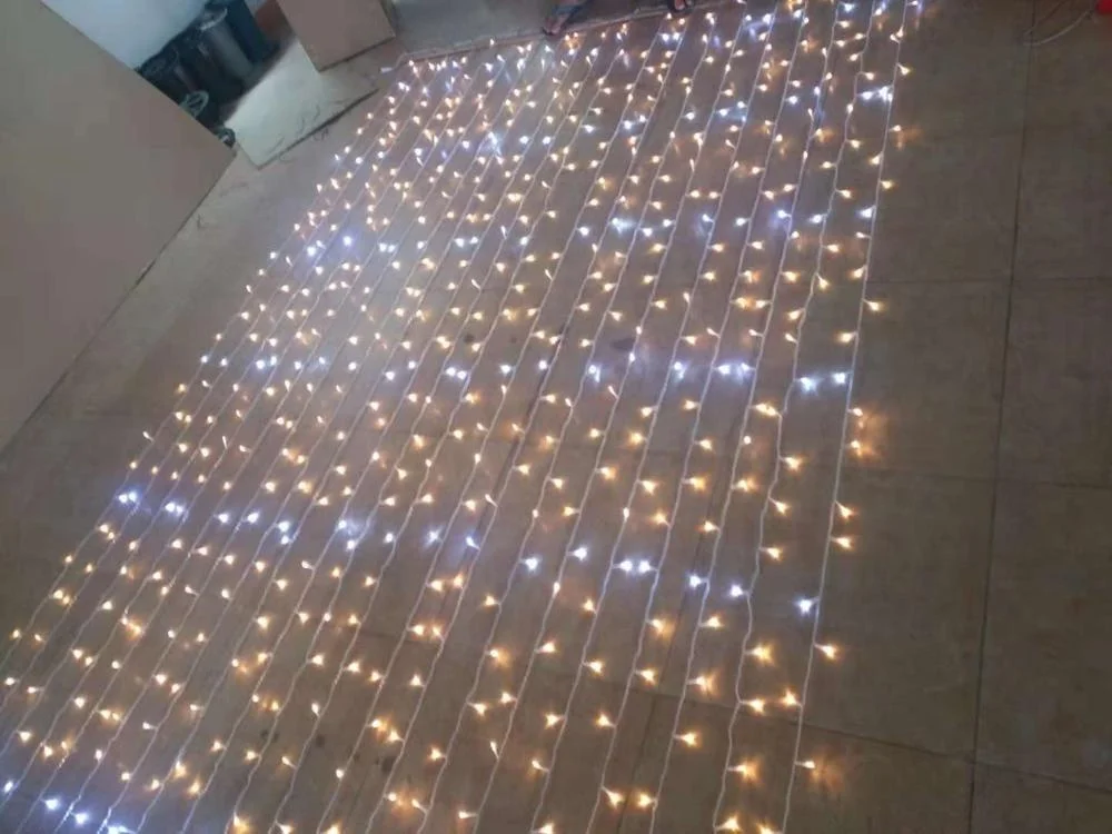 twinkle light curtain