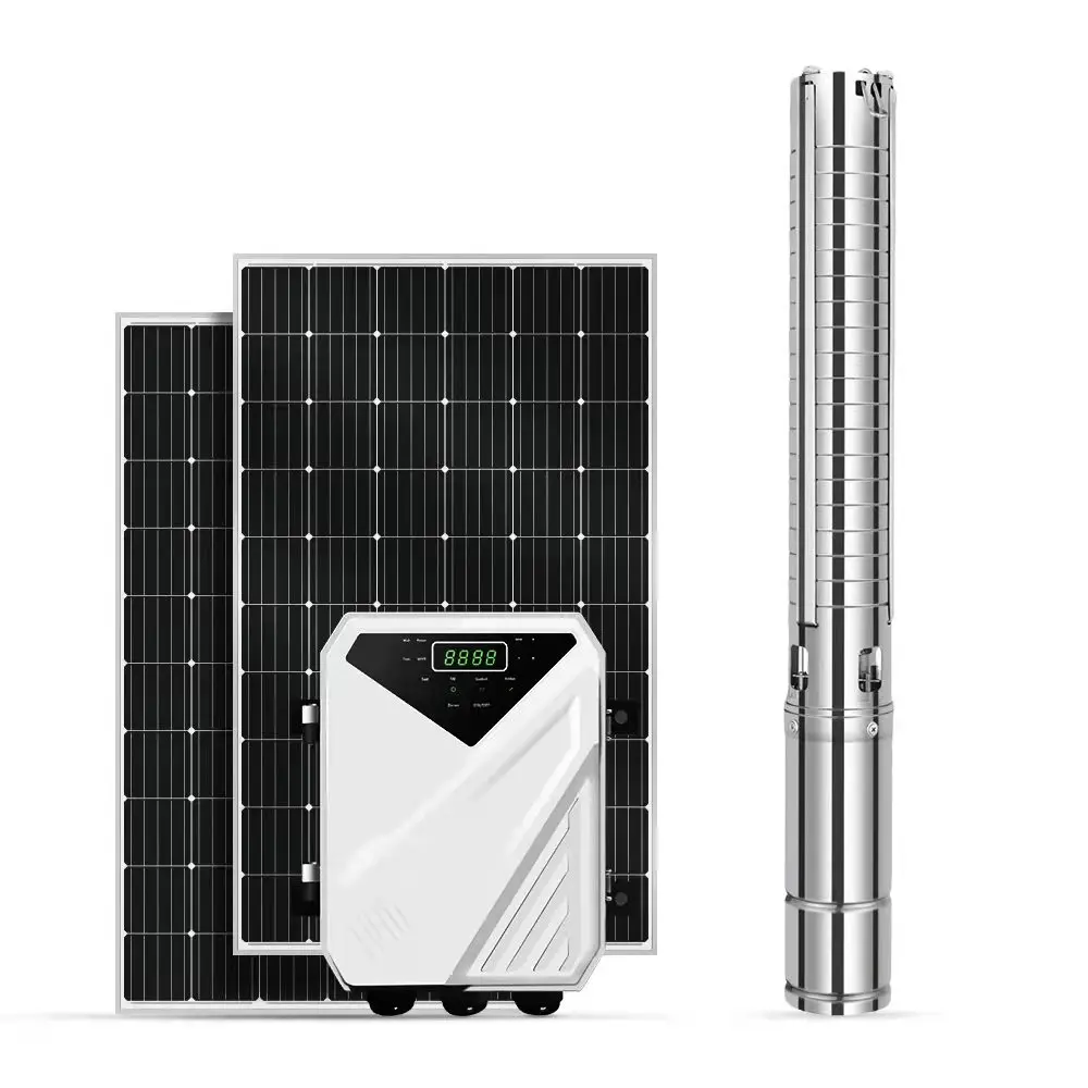 High Quality Dc Submersible Solar Pump for Deep Well Price Solar Water Pump for Agriculture Dc Solar Submersible Pump Max Head