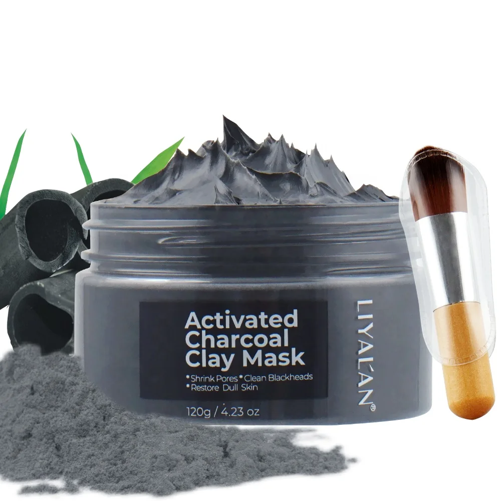 Маска для лица из черного бамбукового угля с активированным углем