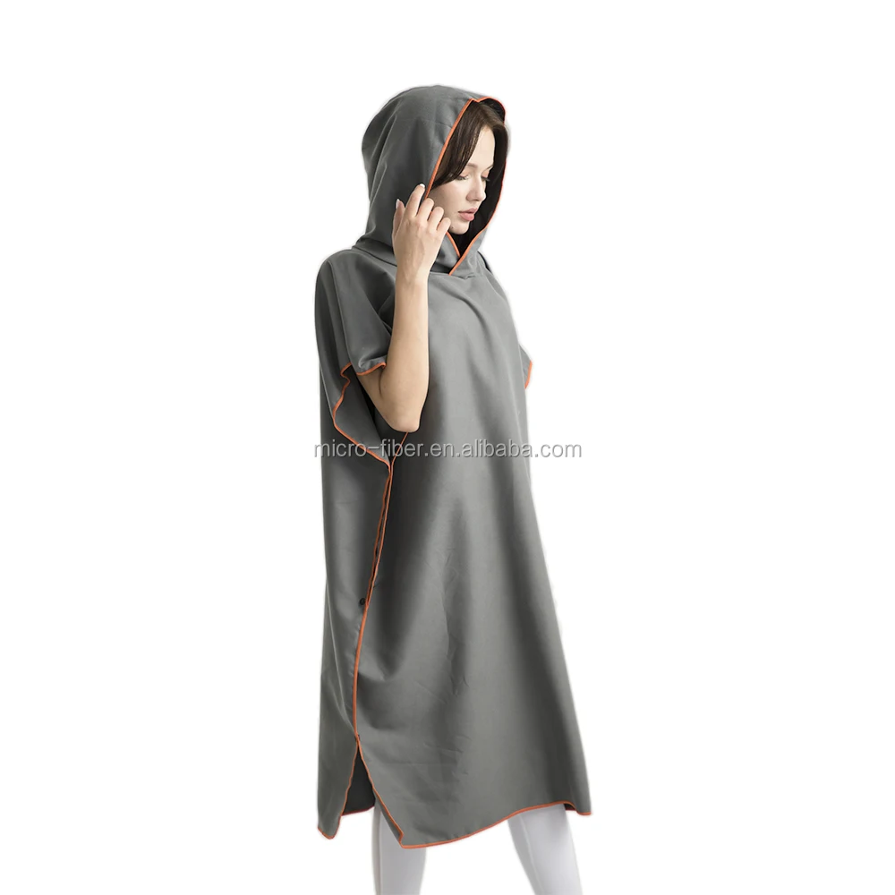 Популярное удобное полотенце из микрофибры для купания в пончо для переодевания в общественных местах