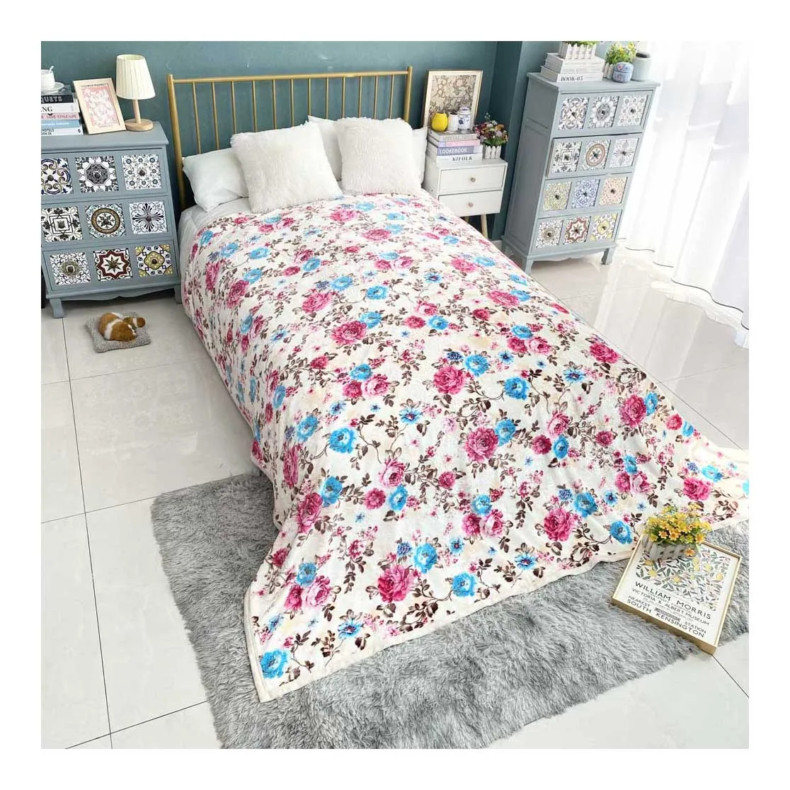 Супер мягкий Большой уютный зимний теплый комфортный рельефный окантовочный оверсайз Фланелевое Флисовое одеяло