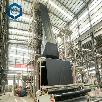 HDPE Geomembrane Impermeable Pond Pool Liner Waterproof PE Black Plastic Pond Liner Sheet Construction Roll