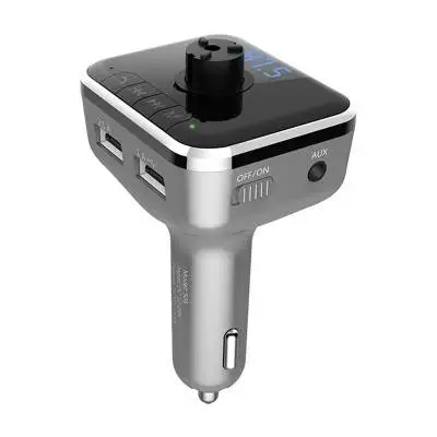 Shenzhen factory Fm Transmitter for Car Wireless FM Radio Transmitter Adapter and Receiver Car Kit with Hands Free Calling