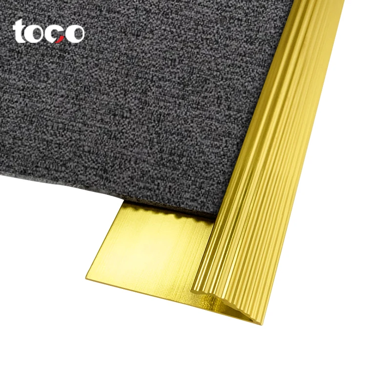 Toco Flooring accessories  aluminum carpet closing trimming Edge carpet transition strips Extrusion Profileing
