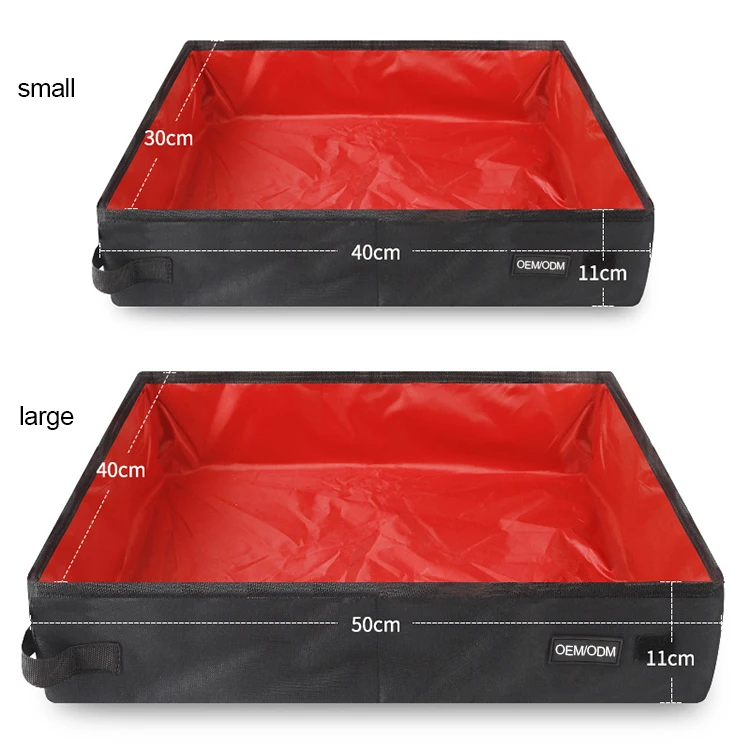 Wholesale Hot Portable High Quality Cat Toilet Scratch Resistant Car Use  Travel Tray Pan Cat Litter Basin Box