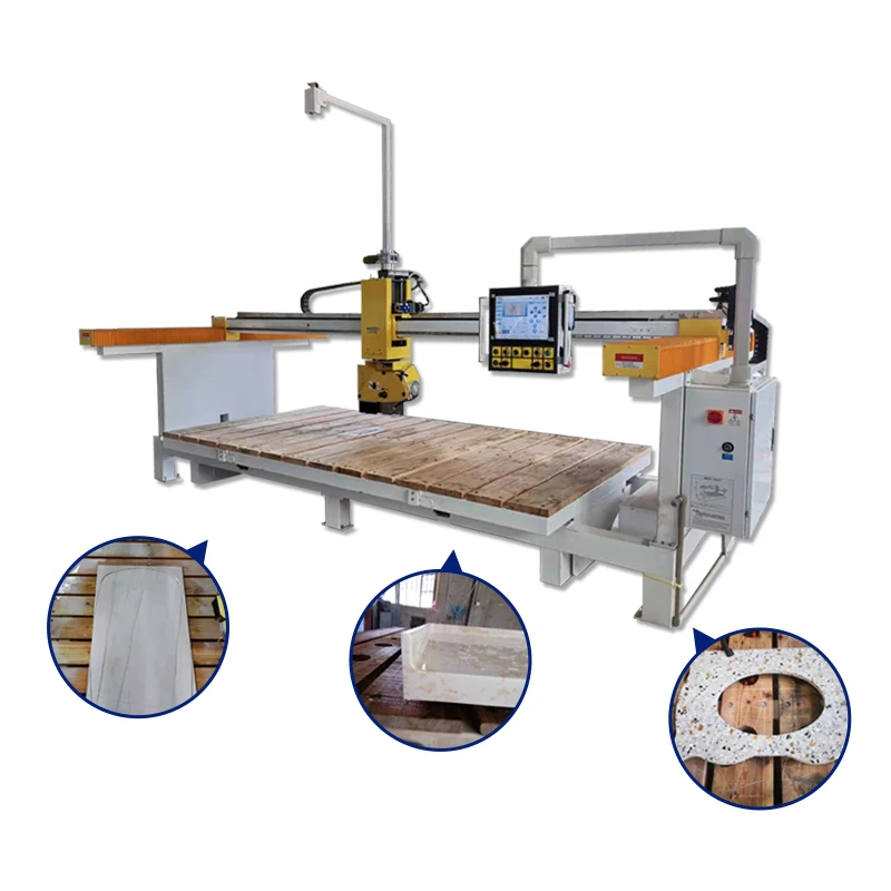 5 Axis Bridge Saw Slab Cutting Machine 45 Miter Degree Tiling Tools And Equipment Angle Cut Saw