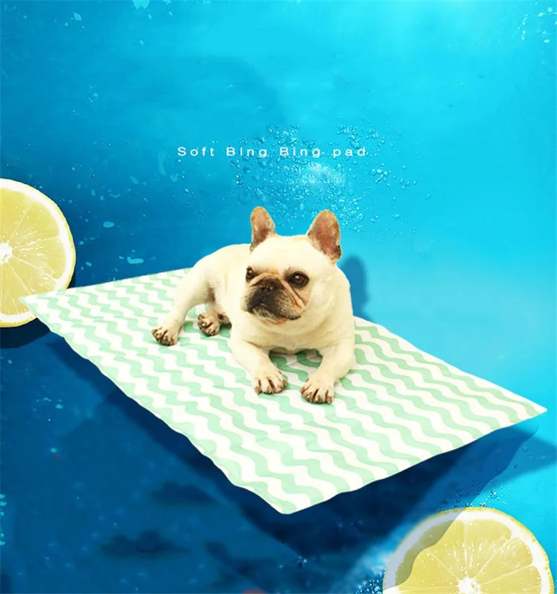 Spot wholesale new soft ice multicolor summer pet heat dissipation cats and dogs cool pad safety non-toxic