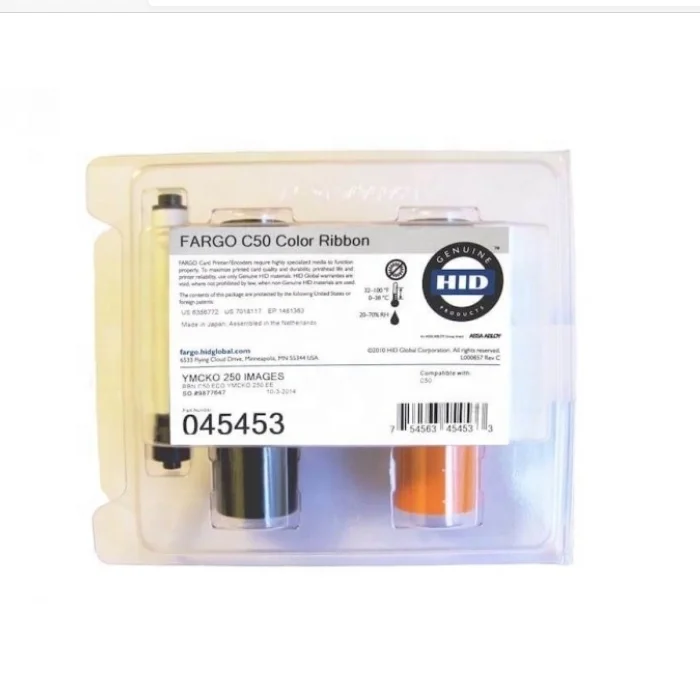YMCKO ribbon 45453 for FARGO C50 Single-Side color printer