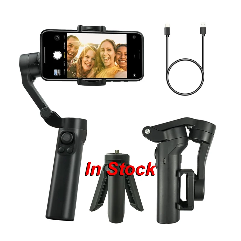 2024 New F5plus Gimbal with FPV Perspective and Small Easy Carry Design for Smartphone Use