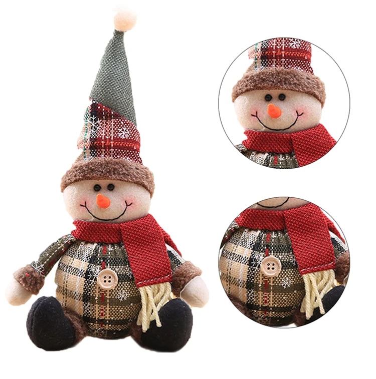 2021 Santa Claus Merry Christmas Decorations Christmas Elf Doll for Home Christmas Tree Decor Gifts