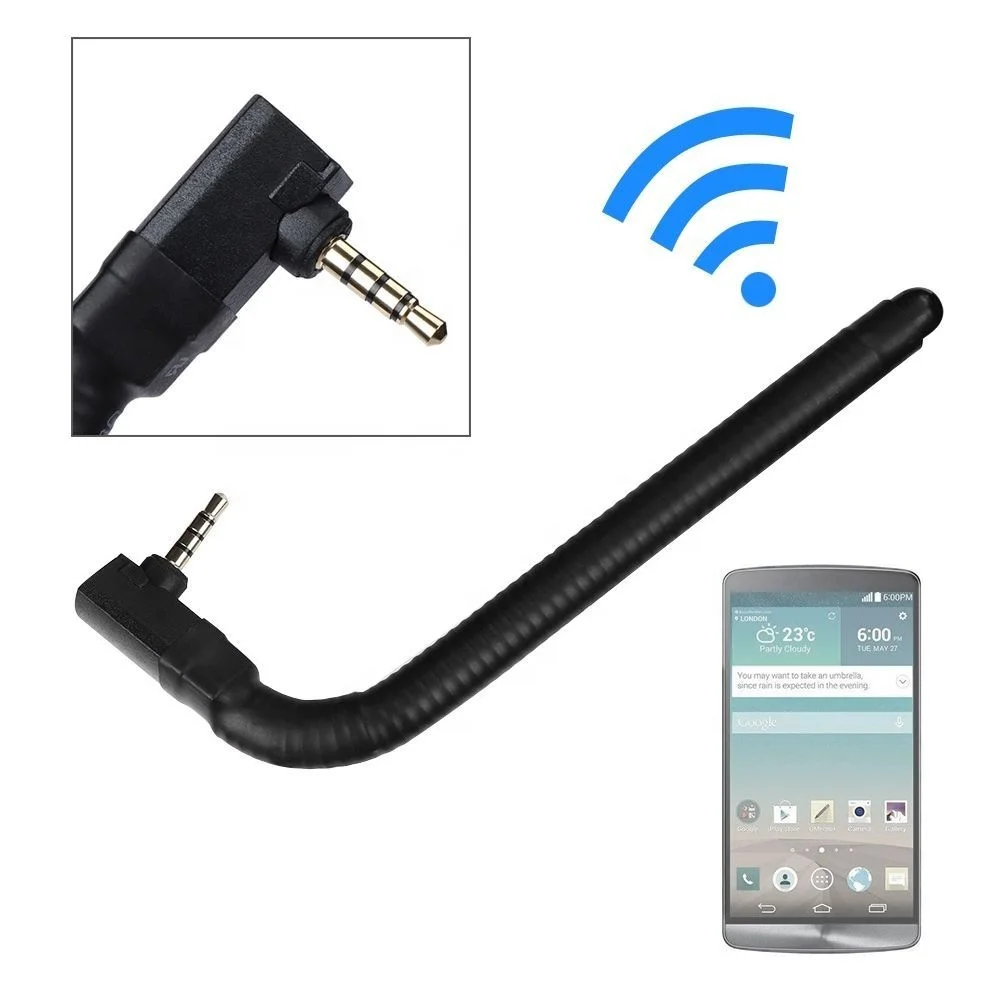 AV TV FM Radio GPS Antenna 3G 6dBi 3.5MM External Wireless Signal Booster Outdoor Headset Plug Universal Mobile phone Antenna