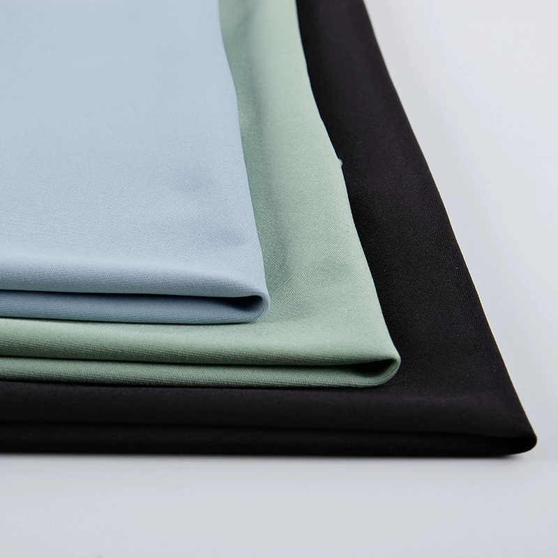 Stretch Knitting Fabric Nylon Spandex Fabric High Elastic Double Sided 80% nylon 20% spandex for yoga cloth shapewear