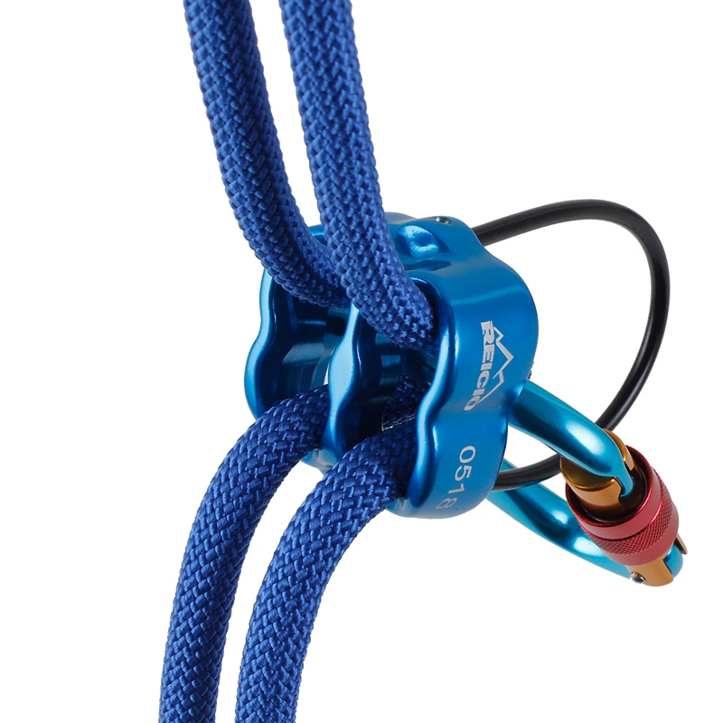 Descender Climbing ATC Aluminum Outdoor High Strength Other Country Support 8-11MM Rescue 100kg Aluminium Alloy Blue 60g