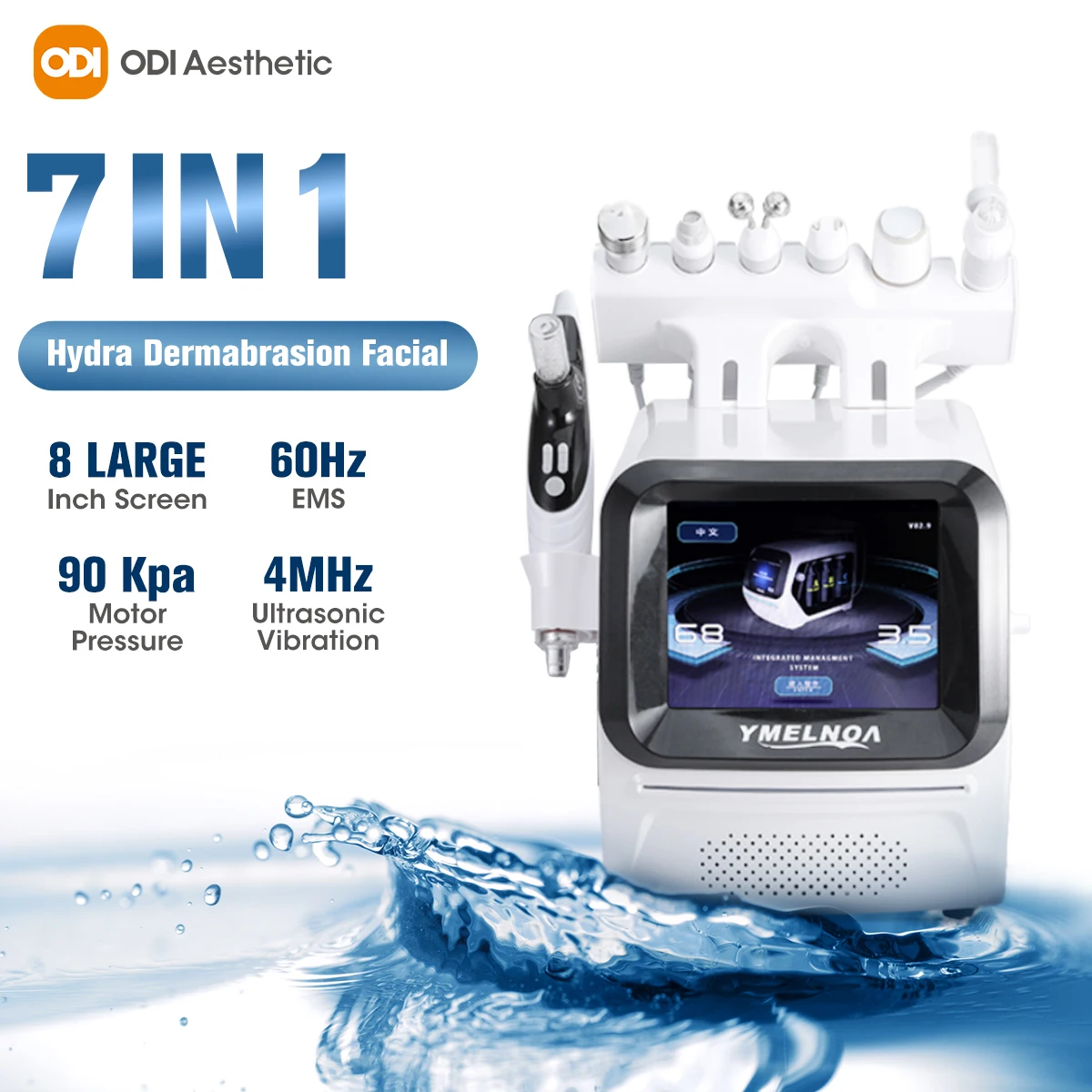 Aqua Facial Diamond Peel Machine Portable Microdermabrasion Machine Hand Held Hidrafacial 7 En 1