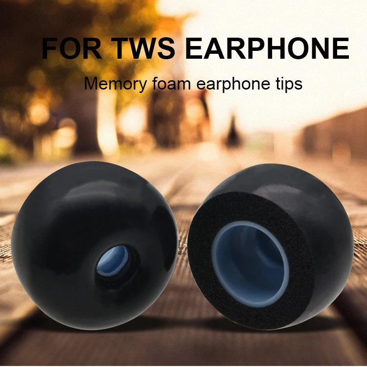 Amazon Hot Memory Foam Earphone Tips for TWS Earphone Soft Silicone Sponge Earbud Tips for Jabra ear tips for iPhone Airpods Pro