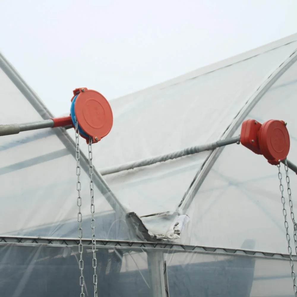 Greenhouse manual roll up film roller  of ventilation