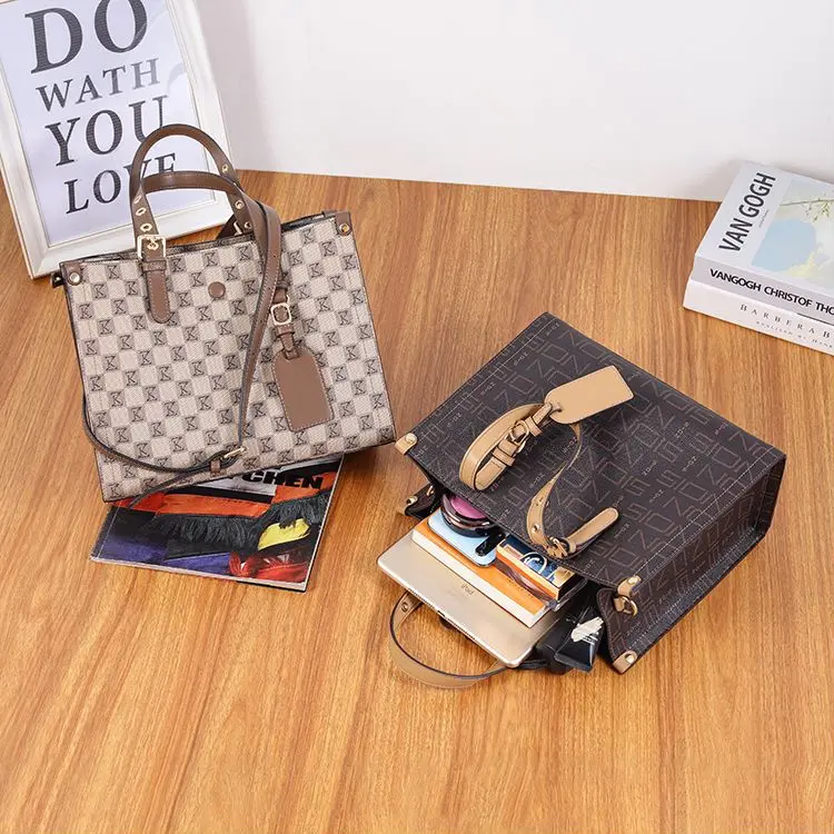 2023 Hot Selling Custom Women vegan Tote Bags Ladies Shoulder Bags Female Ladies Hand Bags Handbags Set