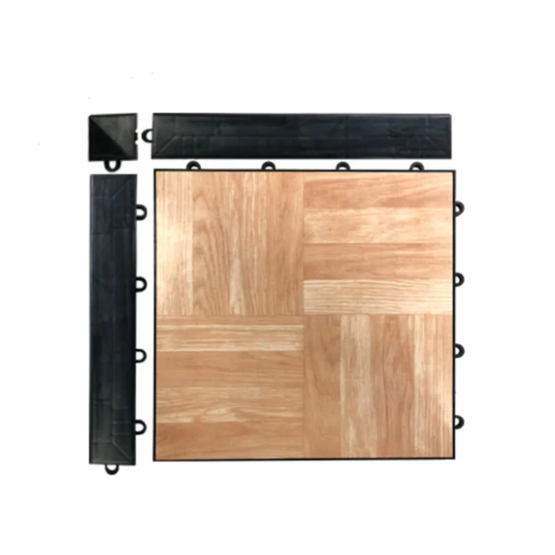 Heavy Duty Portable PVC Modular Interlocking Wood Wedding Dance Vinyl Mat Floor Tile