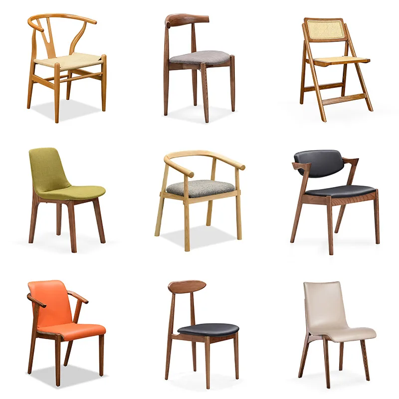 Modern Elegant Ash Wood Dining Chair for Restaurants and Contemporary Design with Free Sample for Living Room