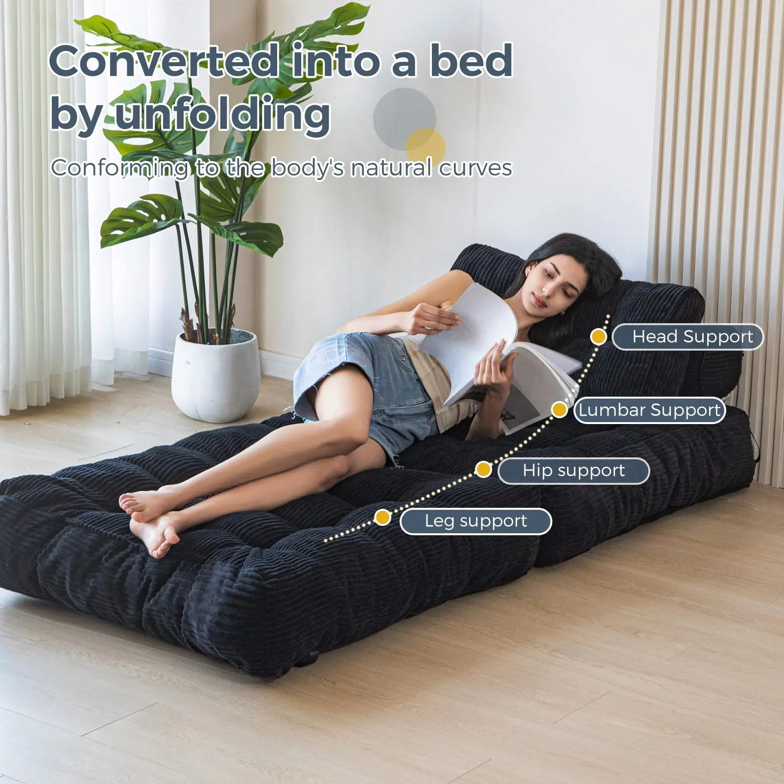 Modern Luxury Modular Sofa Set Compressed Design Apartment   Living Room Use Foldable sofa bed Convertible Sleeper Chair