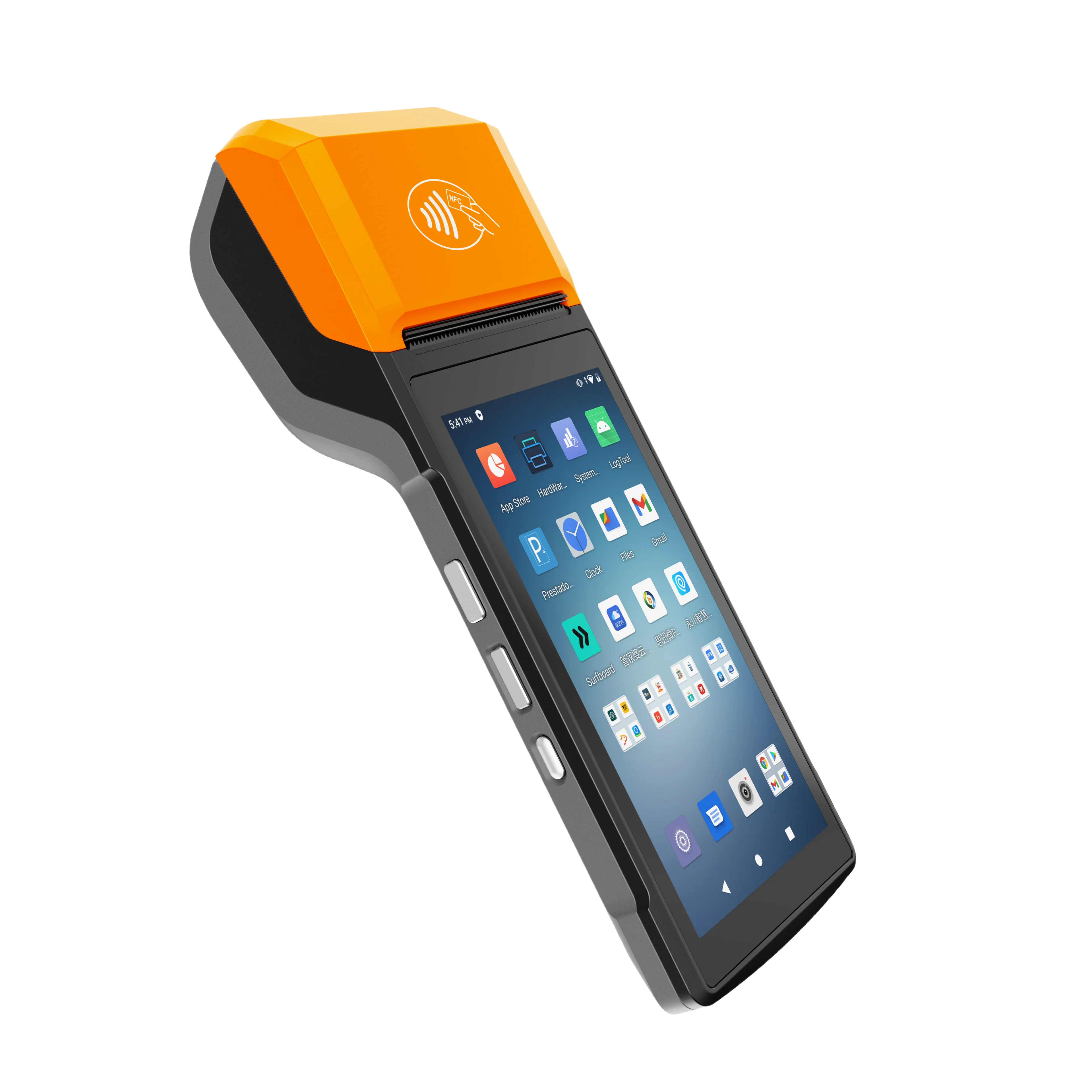 H10 pos system manufacturer handheld mini android 13 portable pos terminal with 58mm receipt printer QR camera