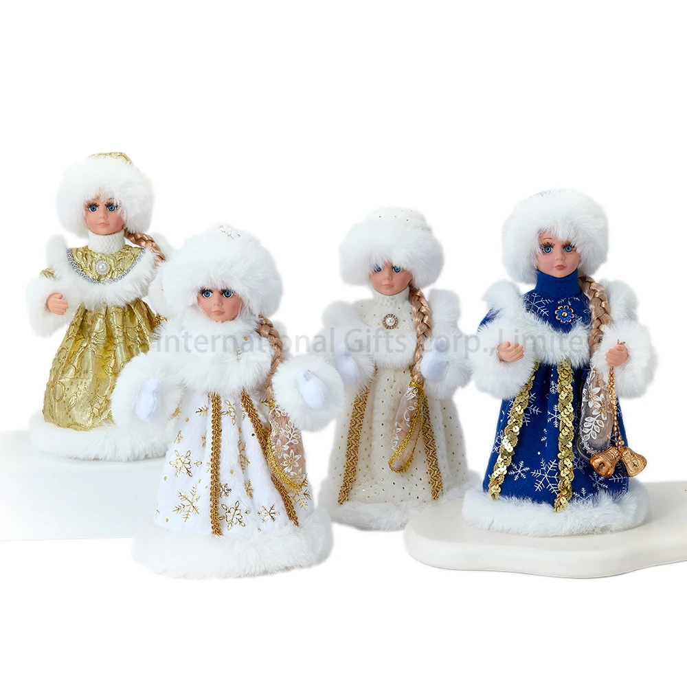 30CM Xmas figurine & toys christmas ornaments Russian Snegurochka christmas dolls