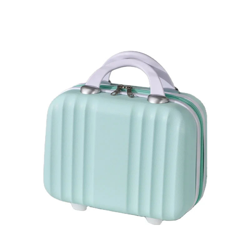 Makeup Bag Beauty Case Makeup Suitcase for Travelling 14 Inch Small Hand Plastic Waterproof Fashion Plastic Mini Briefcase CYHZB