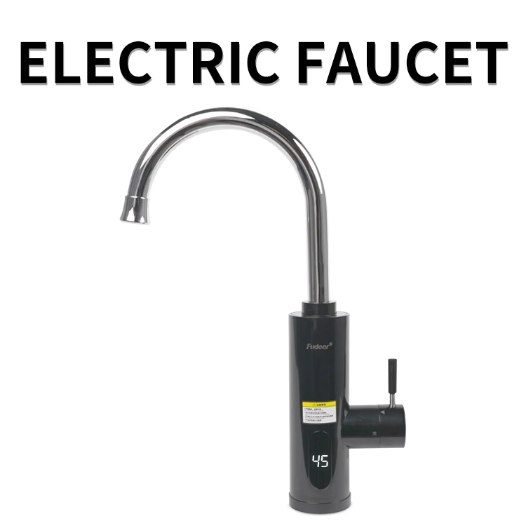High quality  heater quick boiling water faucet kitchen faucet black torneira griferia instant boiling water tap