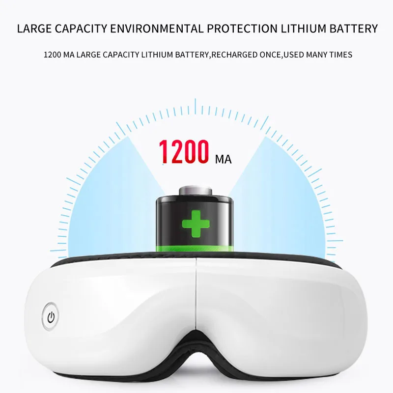 Smart Portable 2022 Electric Rechargeable Wireless Eye Massager Facial Vibration With Warm Care Magnetic Therapy Eye Massager