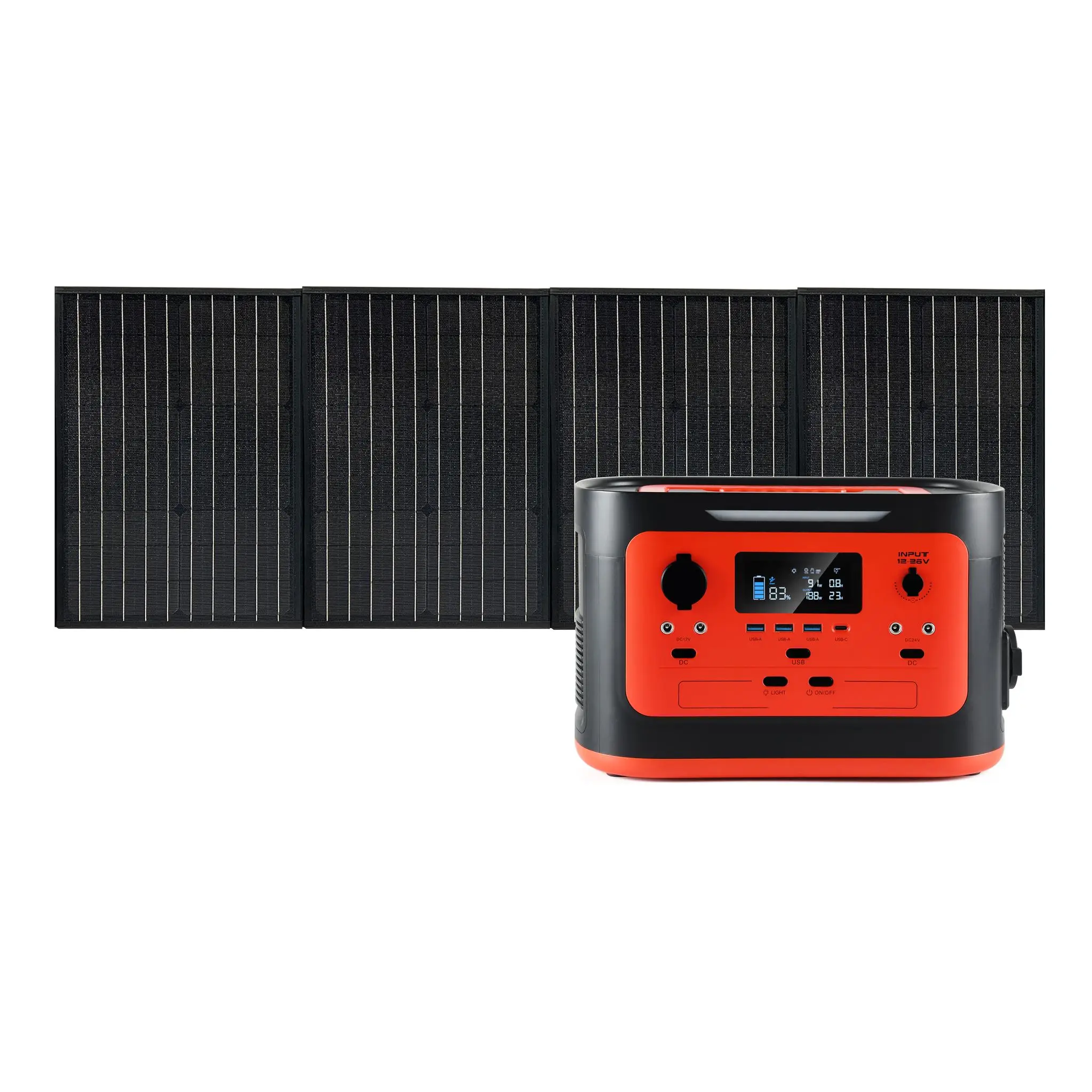 Outdoor Lithium Battery Ukraine Portable Power Station 1000W Camping Solar Rechargeable Portable Power Station Lifepo4