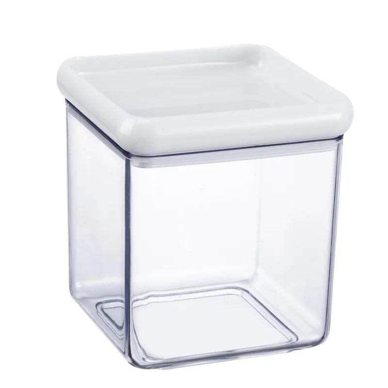 
Best Price Discount Kitchen Organization Desktop Storage Clear Candle Biscuit Food Transparent Jar Box 