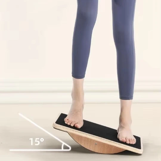 Custom Square Wooden Balance Board Fitness Balance Platform Trainer Non-slip Balance Board