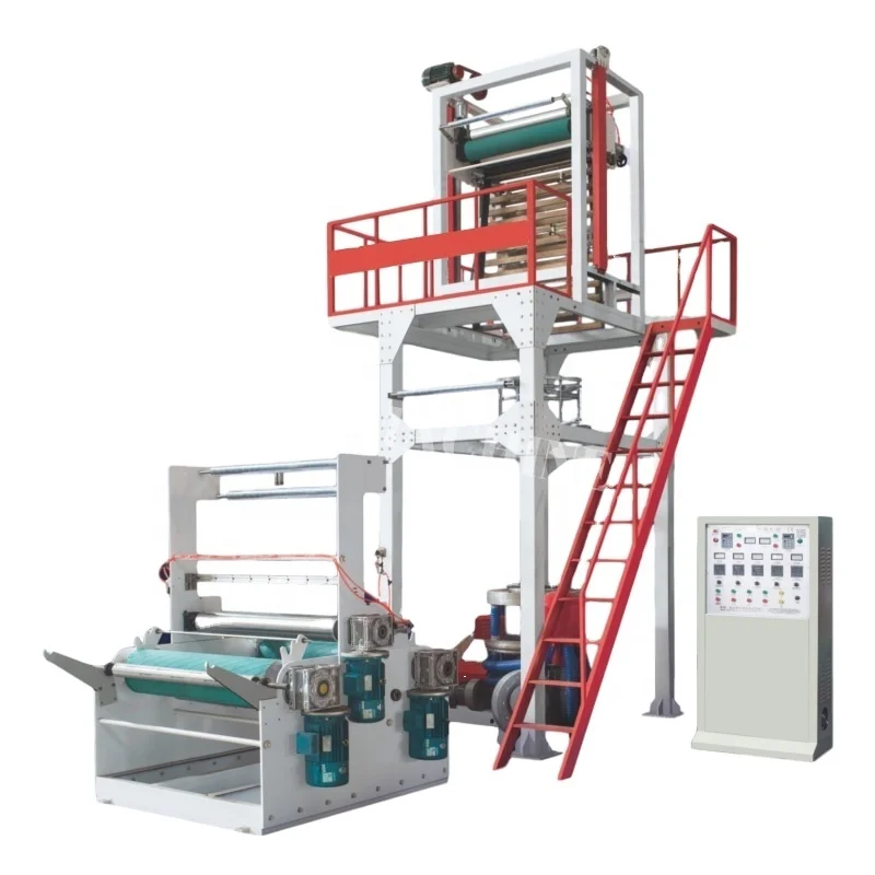 
HDPE-LDPE Plastic bag film blowing machine plastic extruder film blowing machine 