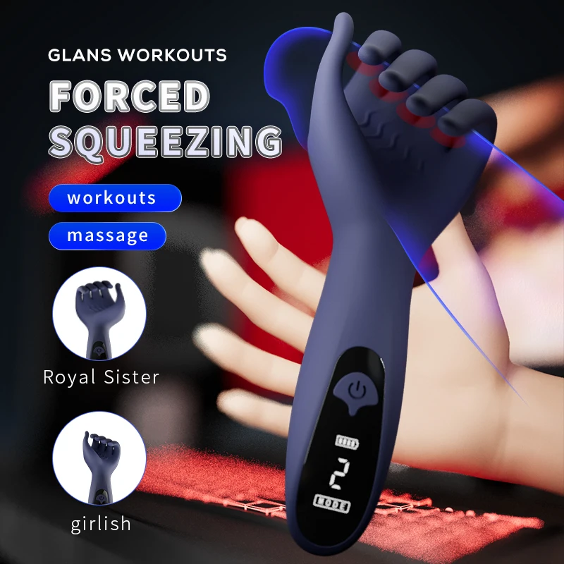 10 Vibration Modes Vibrating Penis Trainer Glans Vibrators Massager Delay Ejaculation Male Masturbation Sex Toys For Men