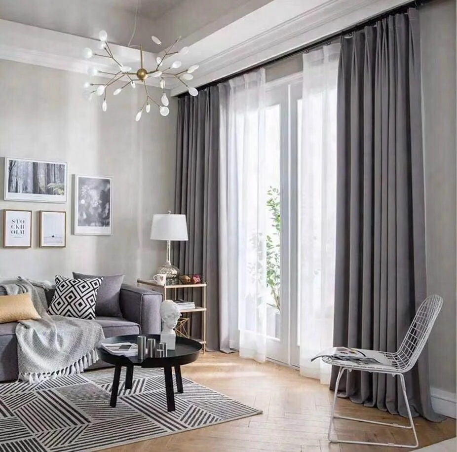 Светонепроницаемая ткань для штор из Китая самый популярный дизайн льняная