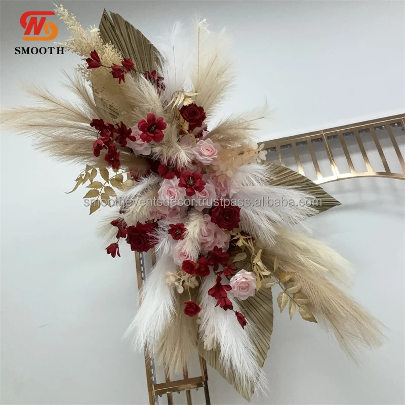 SMOOTH Explosive Models Bohemia Style Wedding Artificial  Flower Backdrop Arrangement Wedding  Arch Flower Decoration
