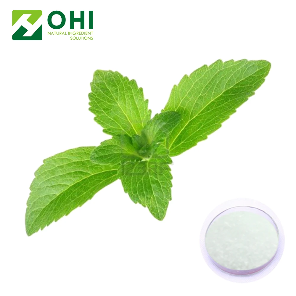 Factory supplier nutritional stevia Leaf extract Stevia rebaudiana Bertoni. HPLC 98% Rebaudioside A 90% Steviol glycoside