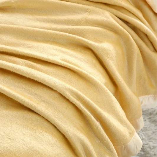 Luxury 100%Mulberry Silk  wedding gift Fleece Blanket,Satin Blanket
