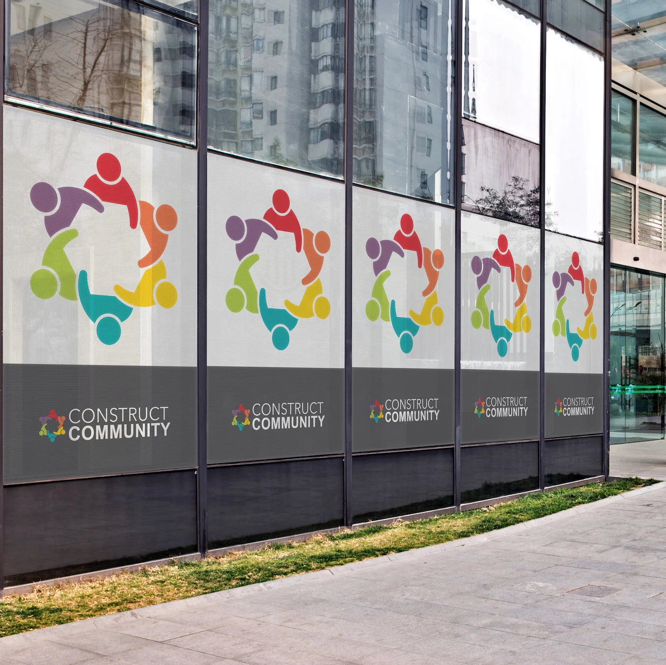 Perforated Window Decal Graphics See Thru Perforated Window Vinyl Sticker