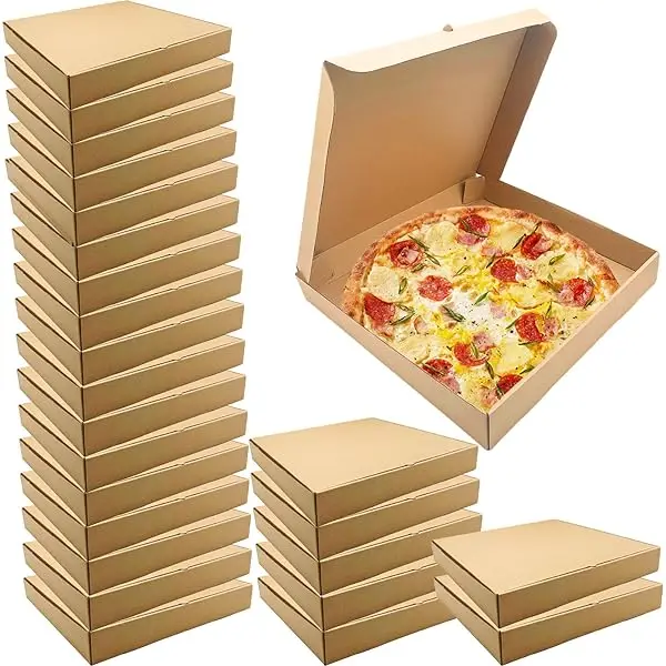 Mass Customization 7 Inch Packaging Forming Mini Kraft Paper Pizza Box