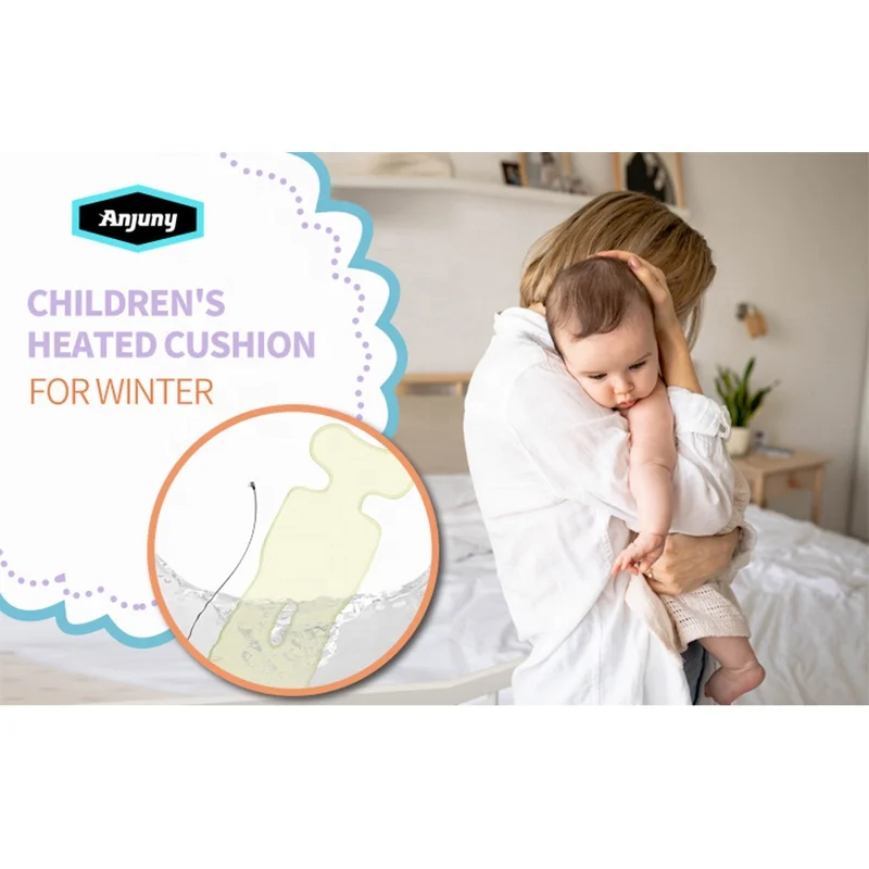 Anjuny OEM Factory Infant Car Seat Cushion Travel Accessories Heating Stroller Baby Seat Cover