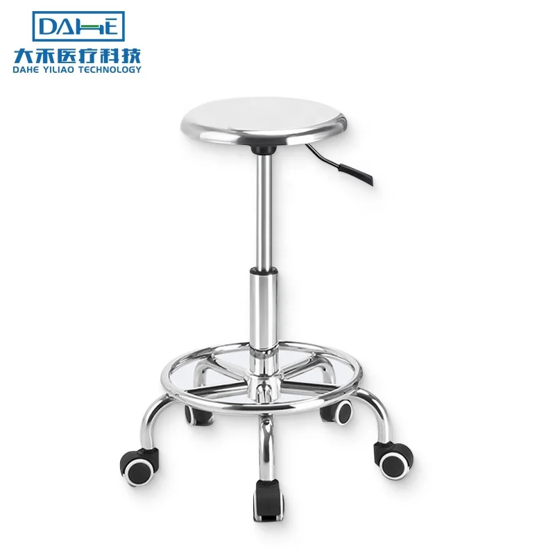 
Special offer hospital furniture school laboratory liftable stainless steel round nurse chair stool 