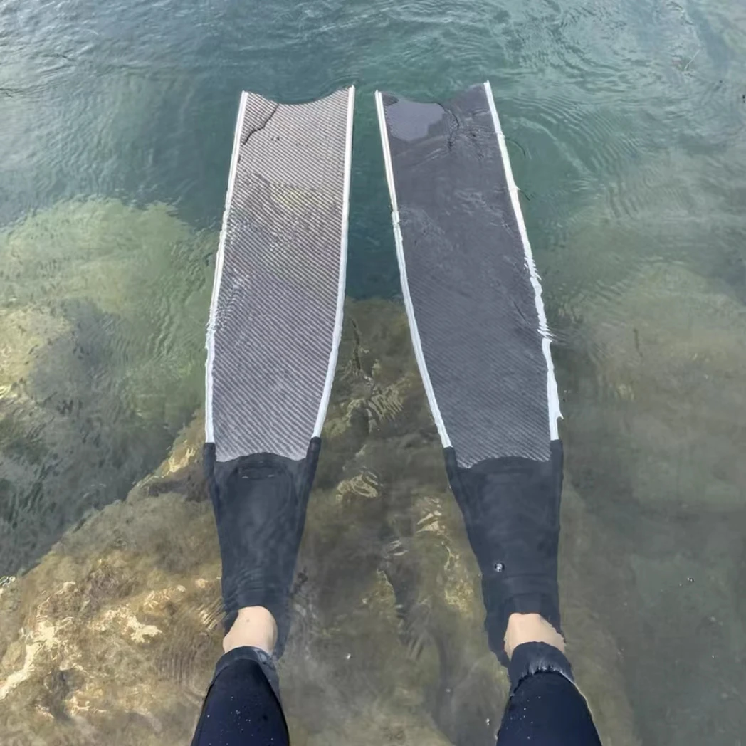 KUBO custom pure carbon fiber spearfishing carbon blade fins swim dive fins flipper diving fins