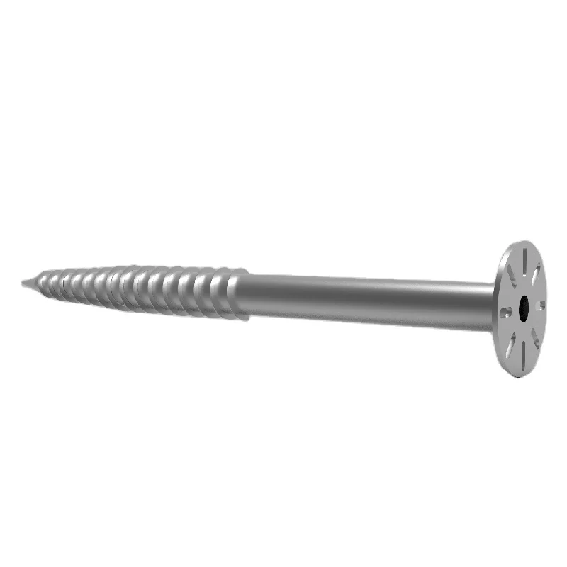 Galvanized solar ground screw for solar panel mounting system