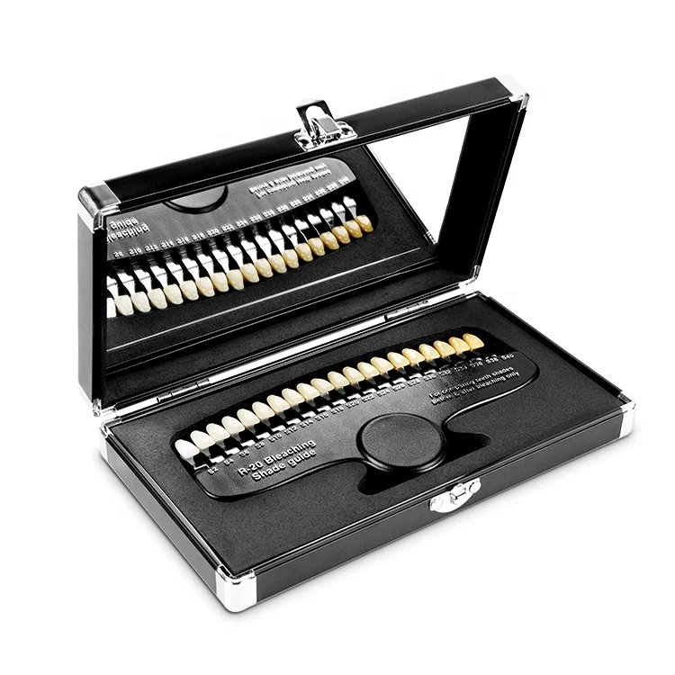 Other Teeth Whitening Accessories Up to 20 Colors Dental Teeth Shade Guide with Mirror