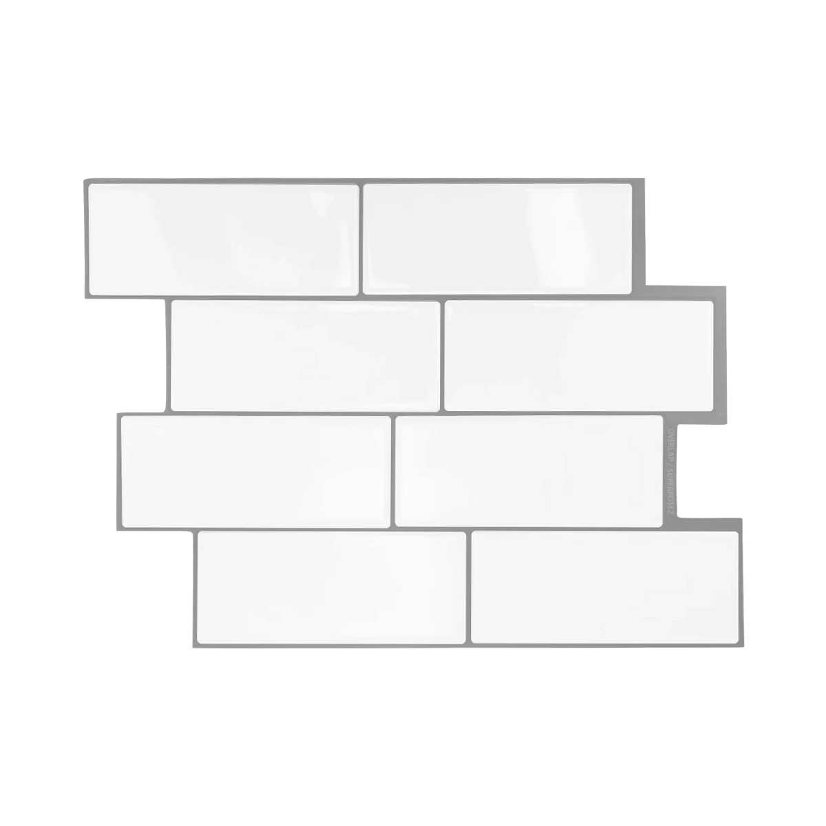 smart Peel and Stick Tile Backsplash 3D Self Adhesive Wall Tile 3D Wall Panel For Kitchen Bathroom