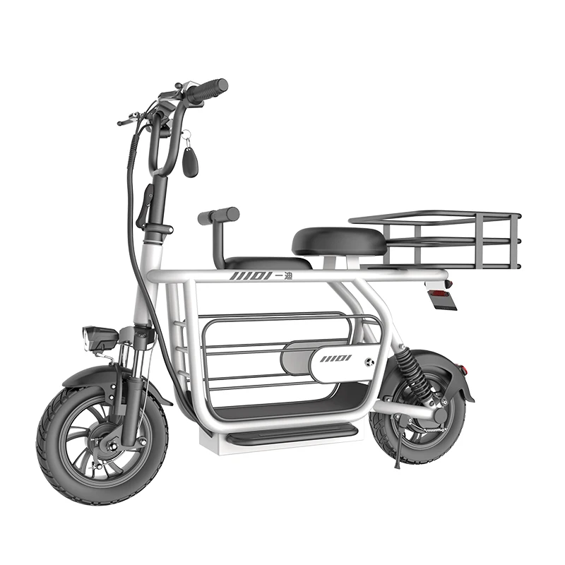 China Factory 12 Inches 350W 37km/h Mini Scooter Electric Bicycle Bike With Pet Basket Cargo Scooter