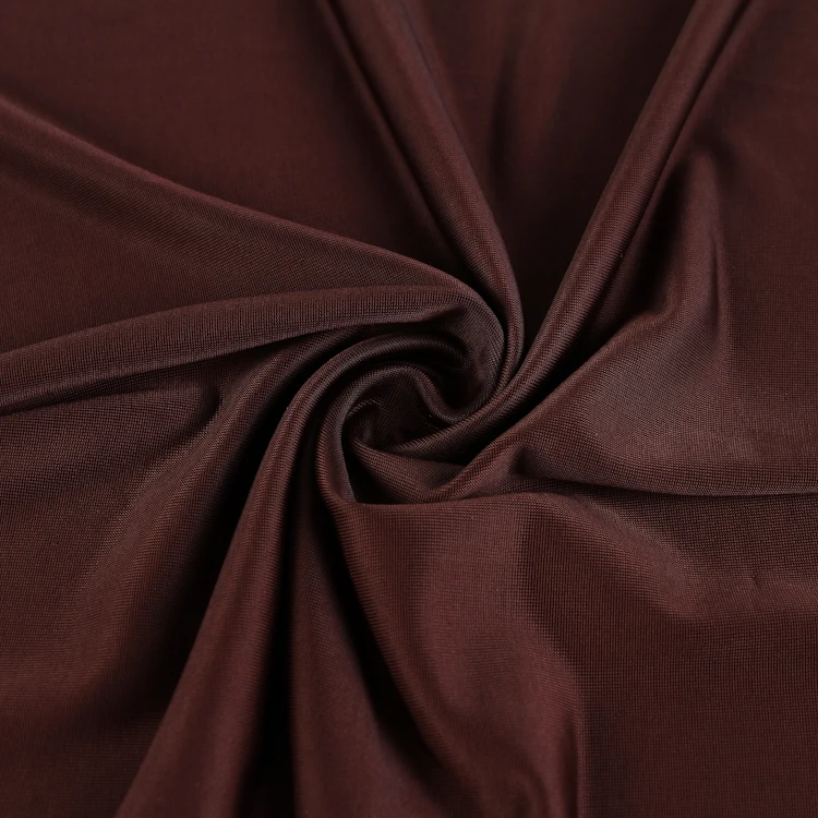 popular 118D FDY clothing fabric spandex plain dyed designer knit fabrics suppliers in china